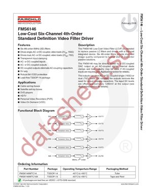 FMS6146MTC14 datasheet  